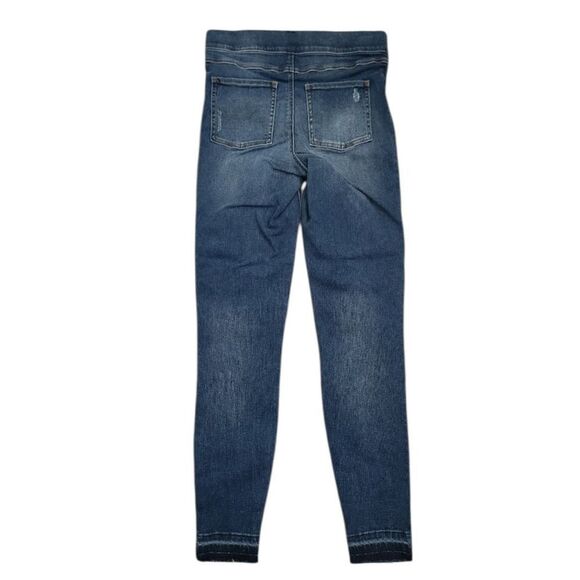 SPANX Distressed Skinny Jeans Pull on 20203R Medium Wash NEW NWT Small - Picture 5 of 9